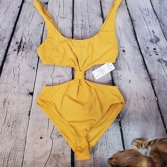 DIPPIN Daisy's Baja Knotted one peice Swimsuit sz. Med NWT - Picture 8 of 8